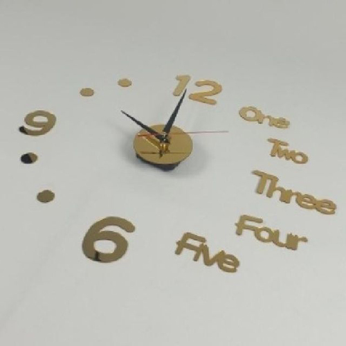 [와인앤쿡] 인테리어 DIY 붙이는 저소음시계(골드) 1개