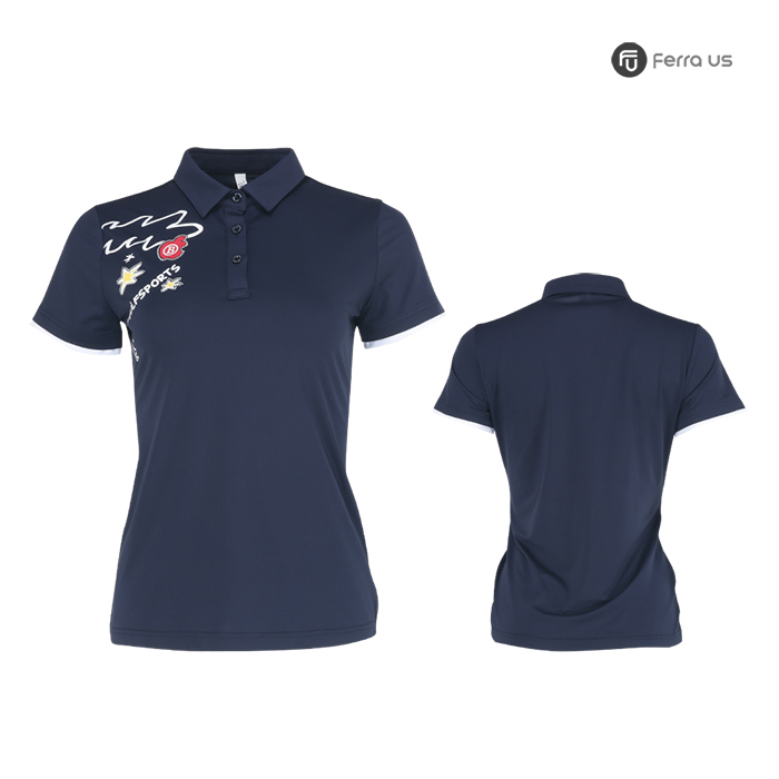 페라어스 여성 골프 큐빅애플 반팔 티셔츠 ATBU5051M1