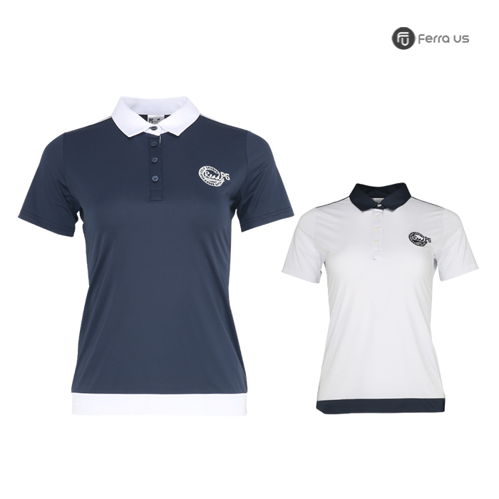 페라어스 여성 골프 배색카라 반팔 티셔츠 ATJN5001M1