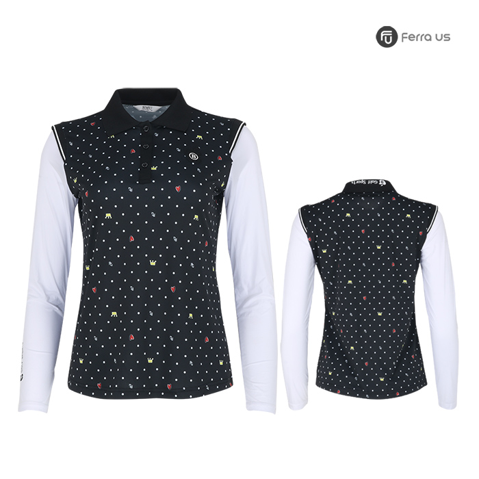 페라어스 여성 골프 왕관 소매냉감 티셔츠 ATBU5052M1