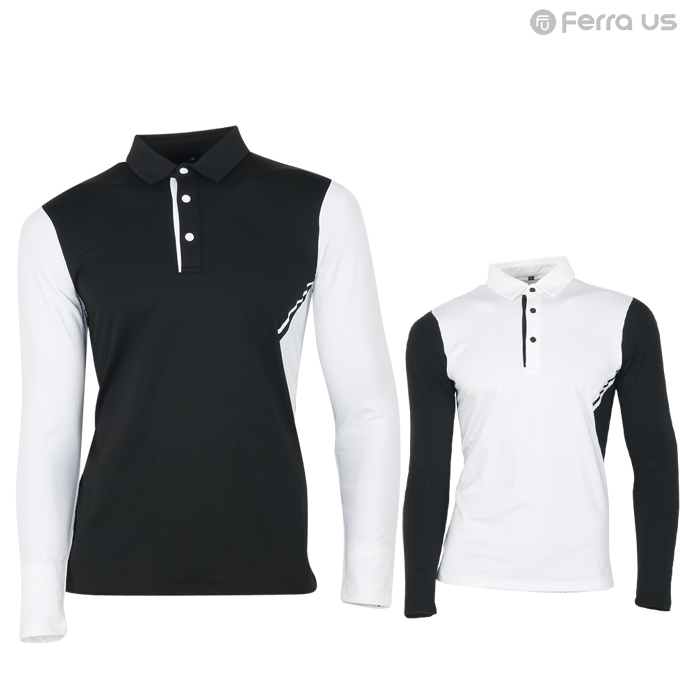 페라어스 남성 골프 소매배색 기모 티셔츠 CTLU2061W1