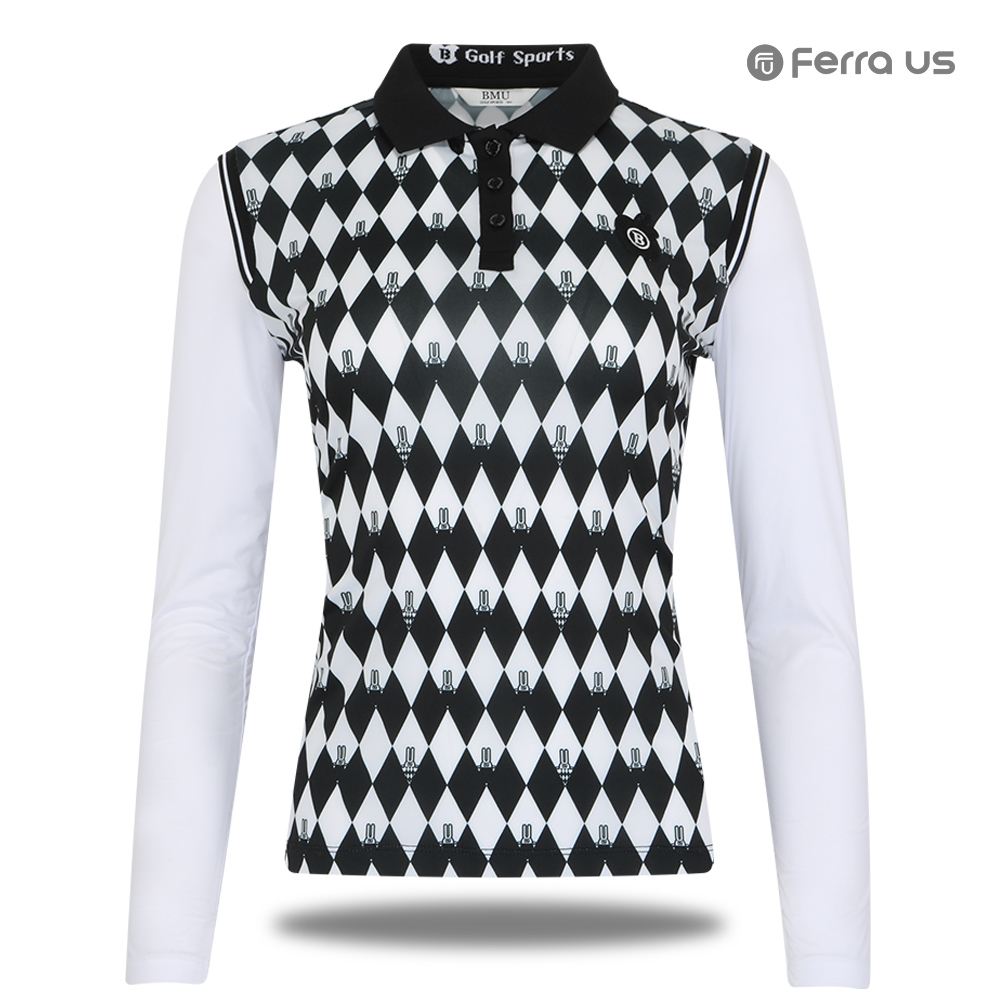 페라어스 여성 다이아래빗 소매냉감 골프 셔츠 ATM3BU5061