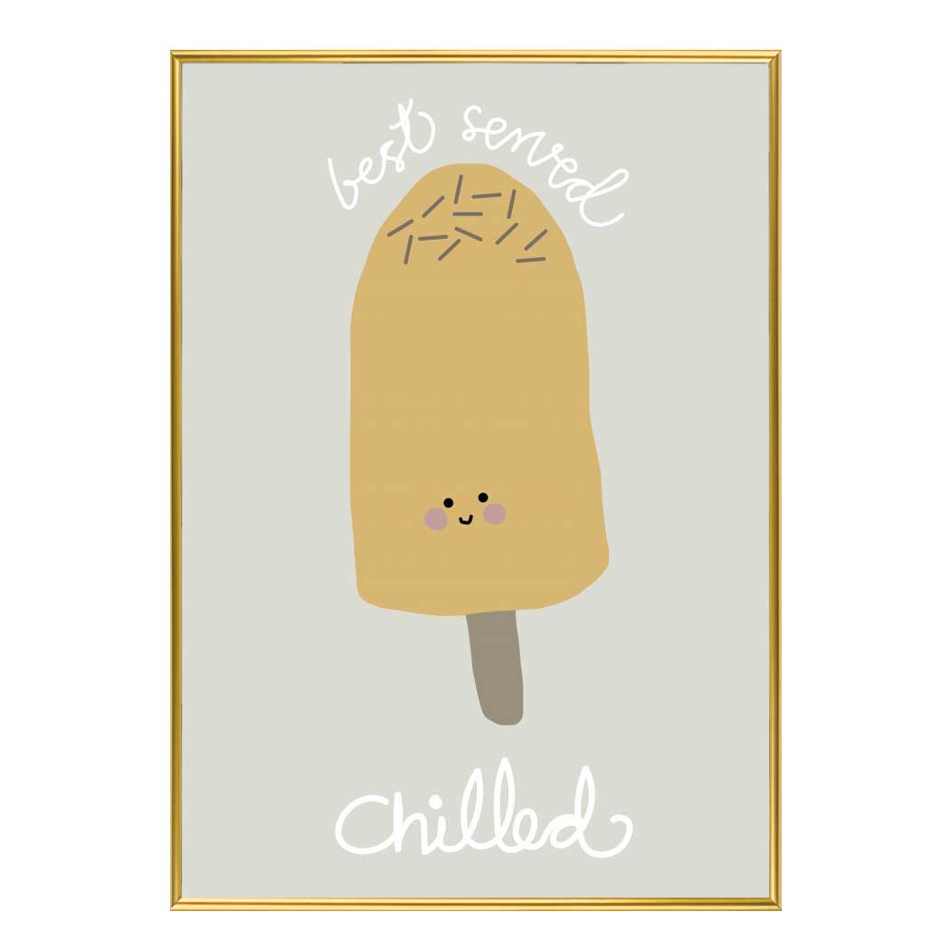 깔끔한 슬림액자 Chilled Ice Cream A3사이즈